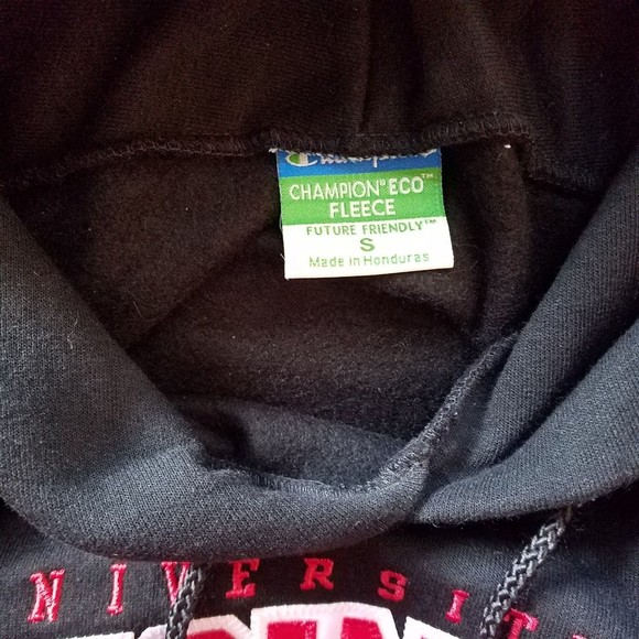 University of Cincinnati Alumni Men’s Black Red Champion Hoodie Size S - Picture 3 of 3